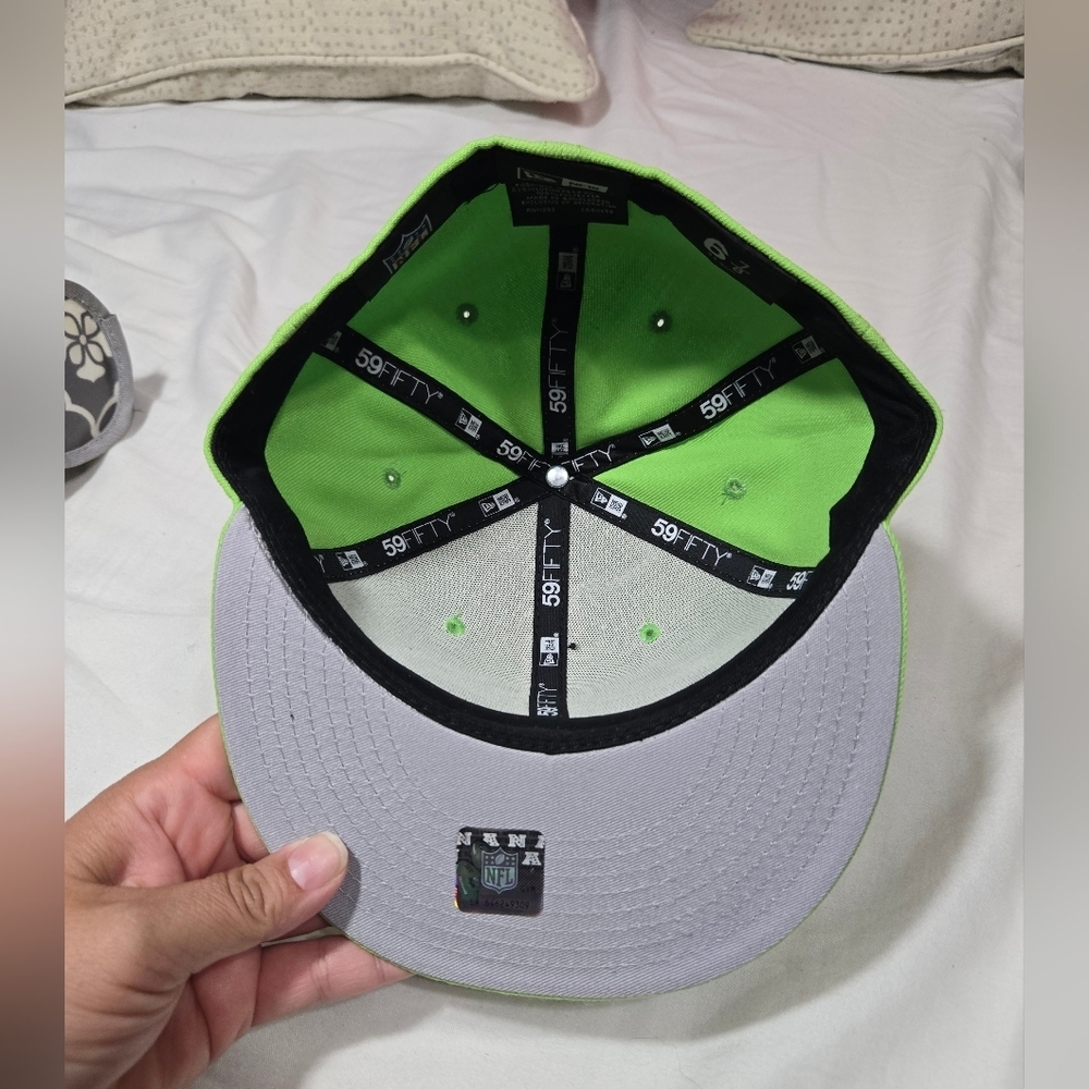 Seattle Seahawks New Era Kickoff Fitted Hat New Sz 6 7/8 - Picture 7 of 10